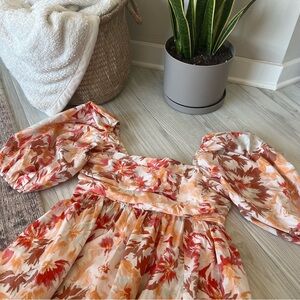 Abercrombie & Fitch Emerson Poplin Puff Sleeve Mini Dress